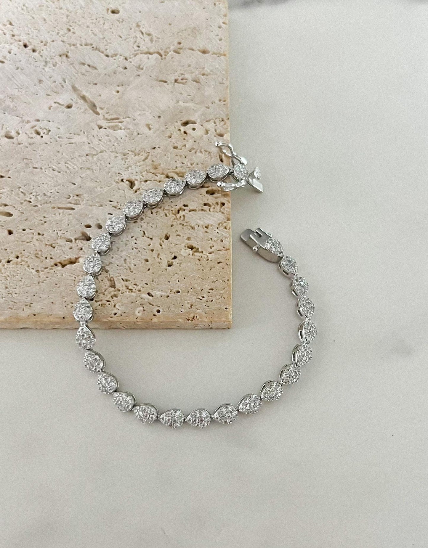 Silver Symphony Tennis Bracelet