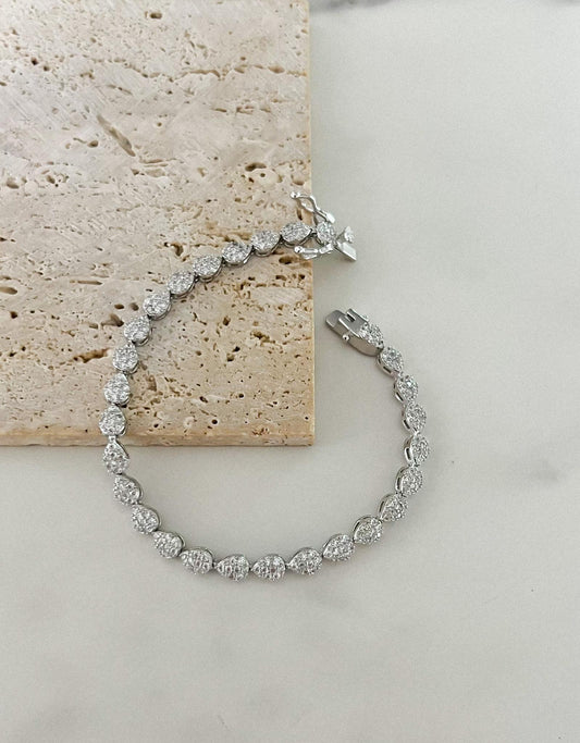 Silver Symphony  Tennis Bracelet