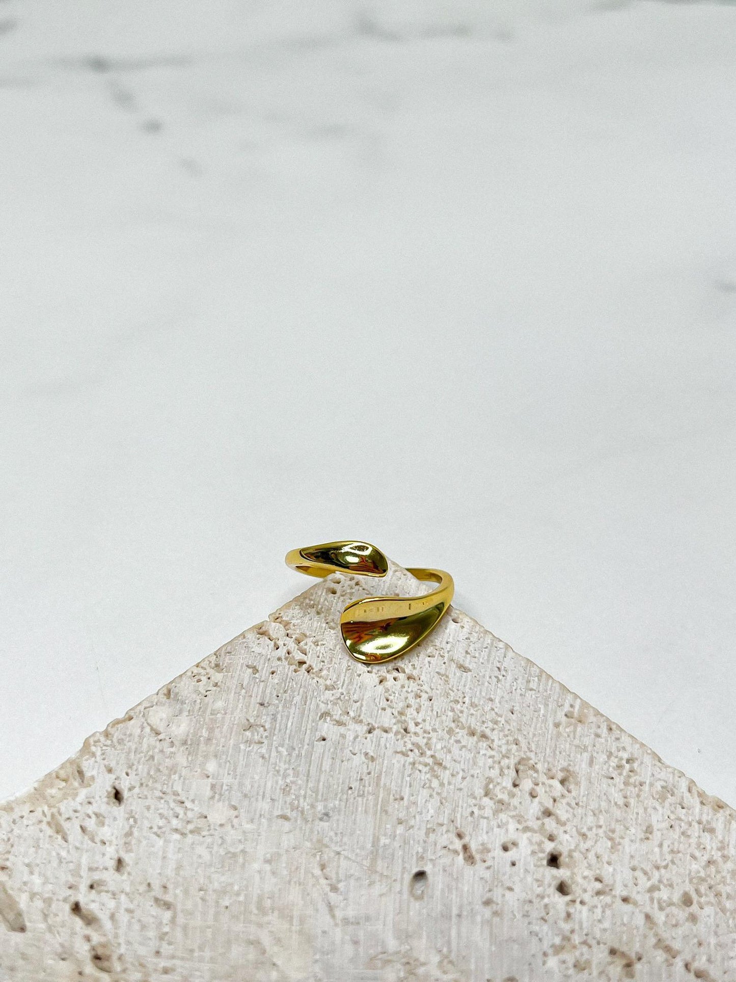 Golden Swirl Ring