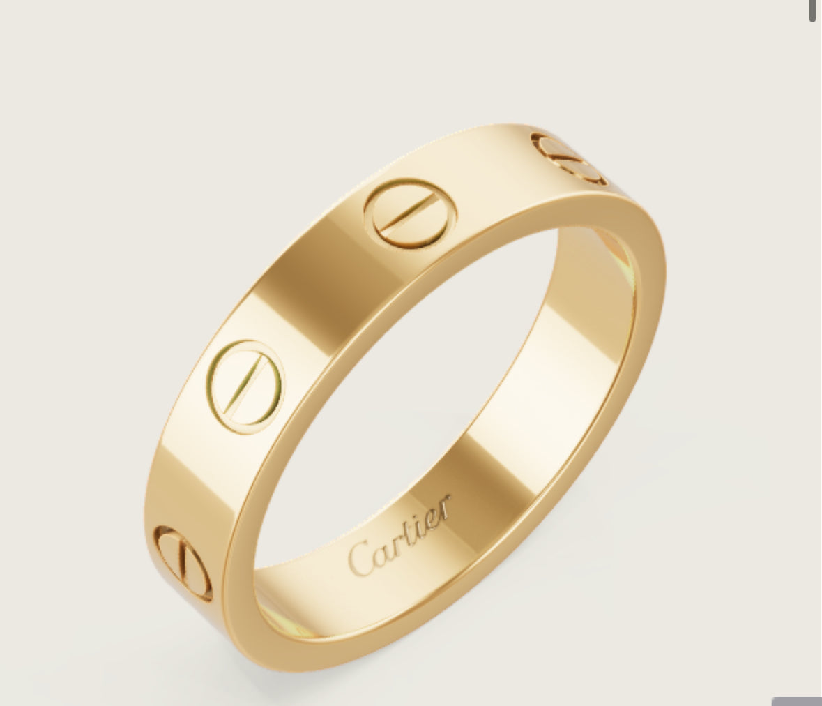 Gold Love Ring