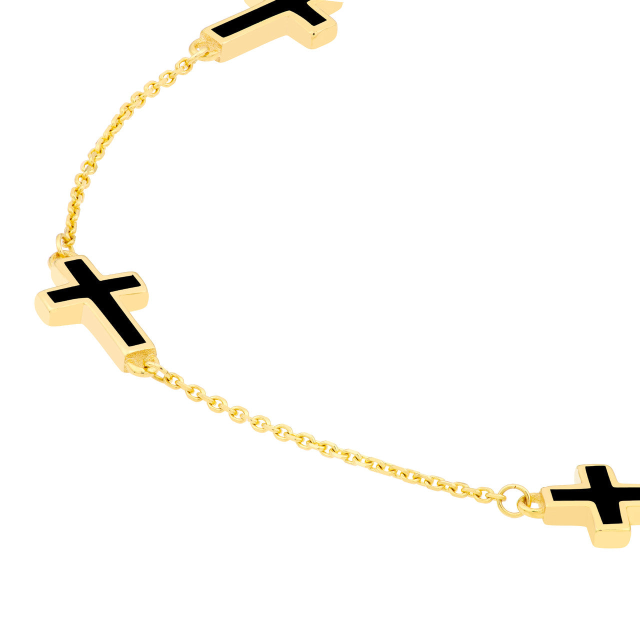 Black Cross Bracelet