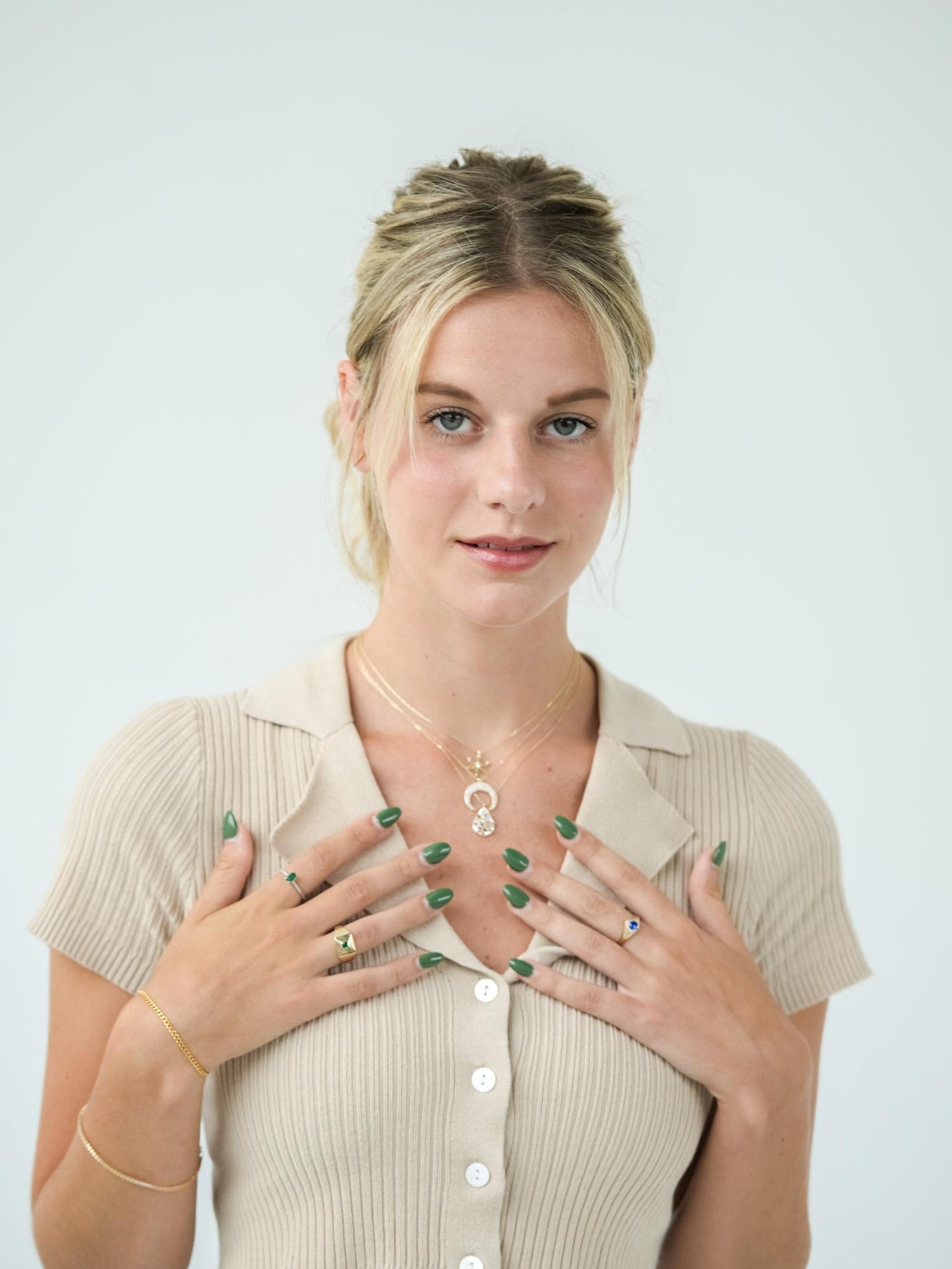 Oval Spark Necklace