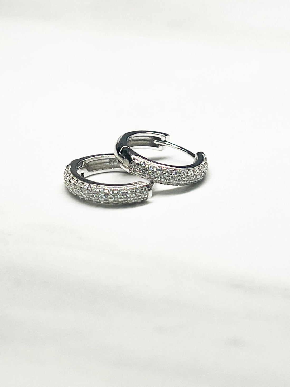 Silver Diamonds Earrings