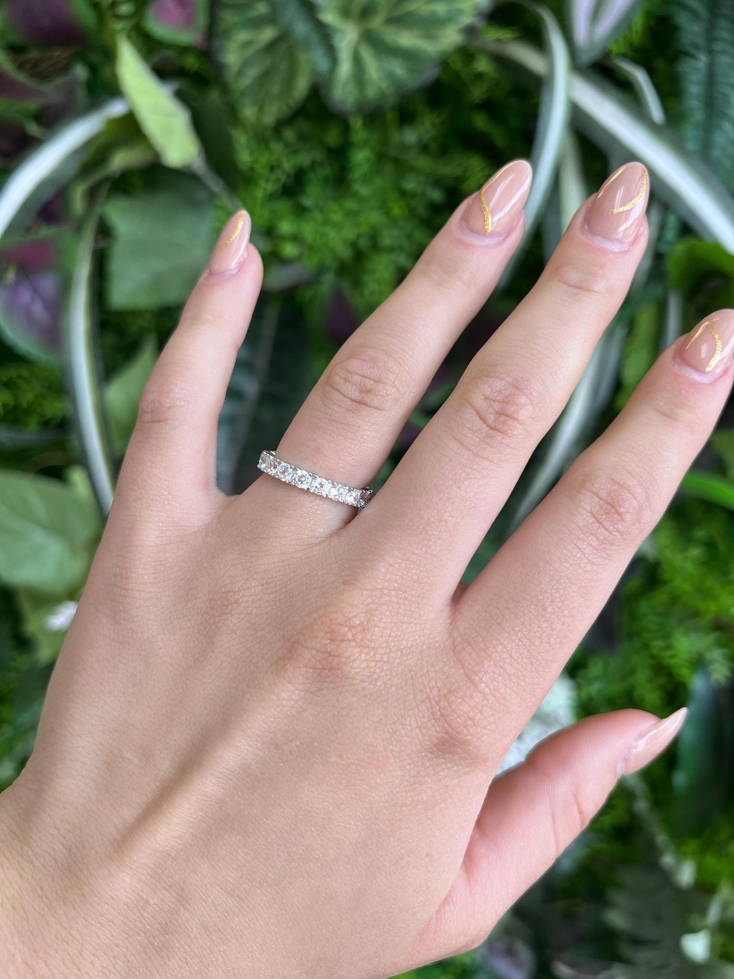 Silver Diamonds ring