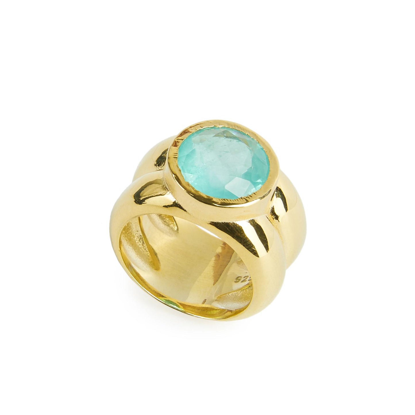 Green Crystal Stone Ring