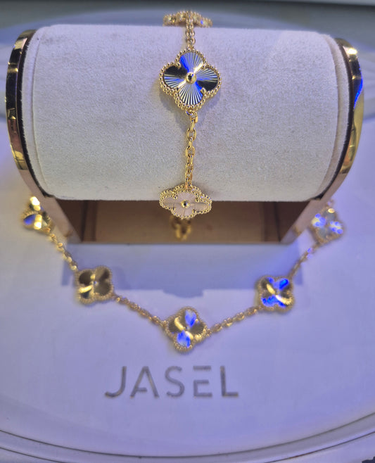 5 Clover Gold Bracelet