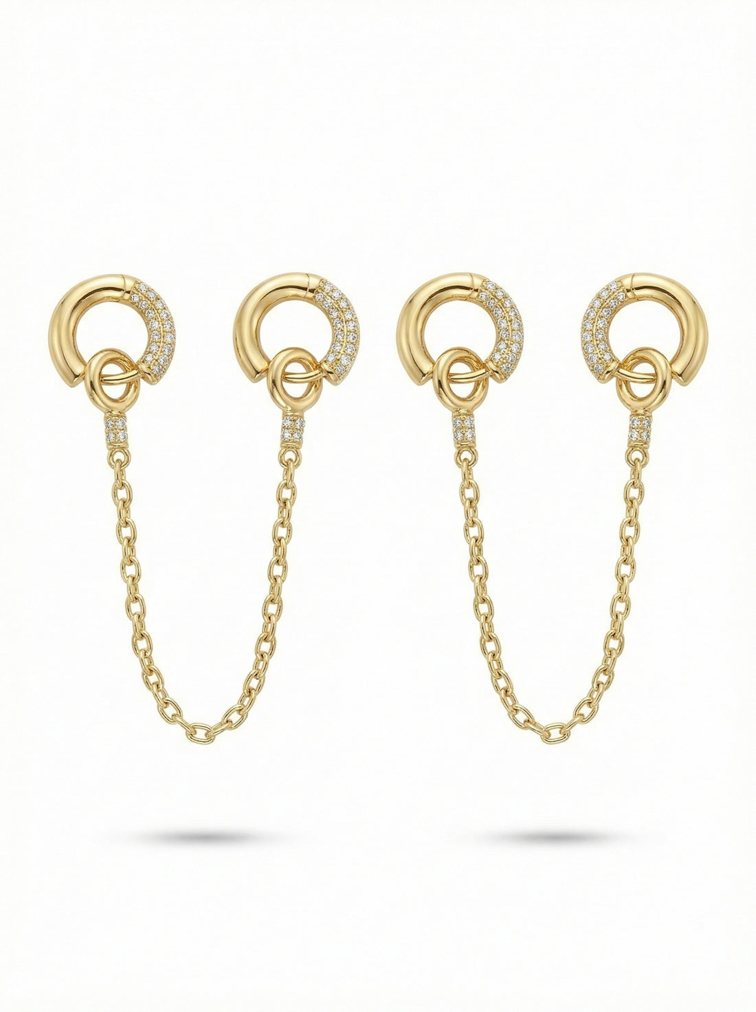 Linked Hoop Earrings