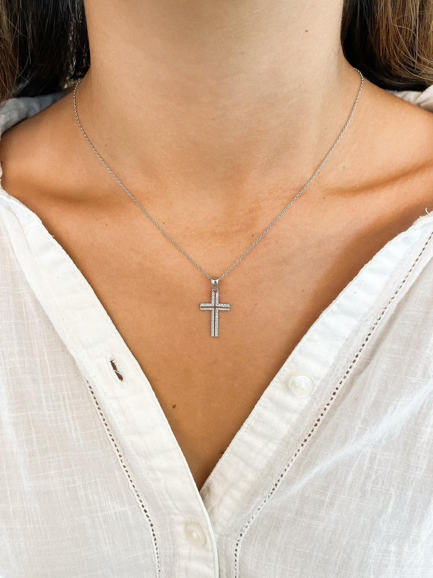 Serenity Cross Necklace