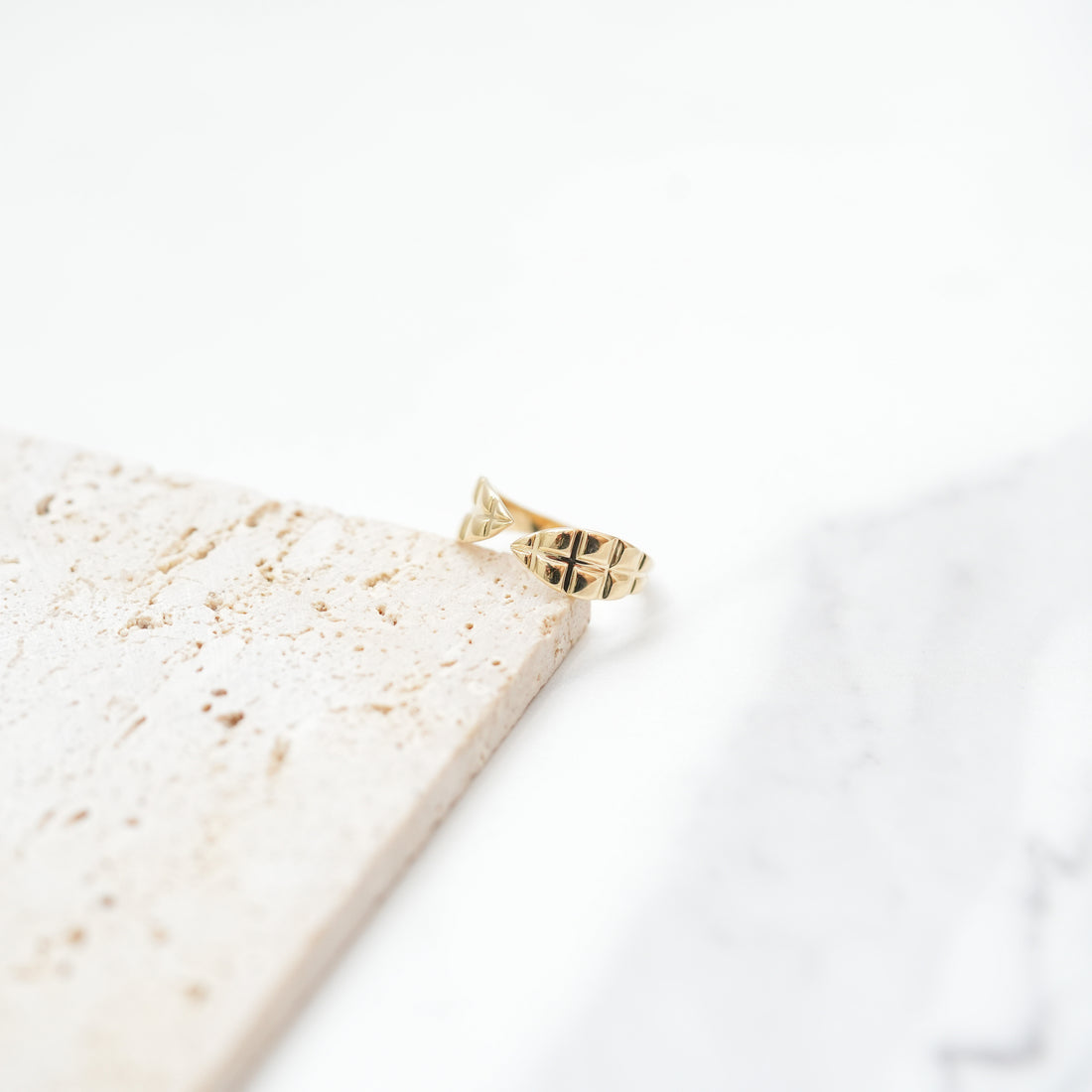 Jasel Jewelry 14K gold Libania ring with a minimalistic design