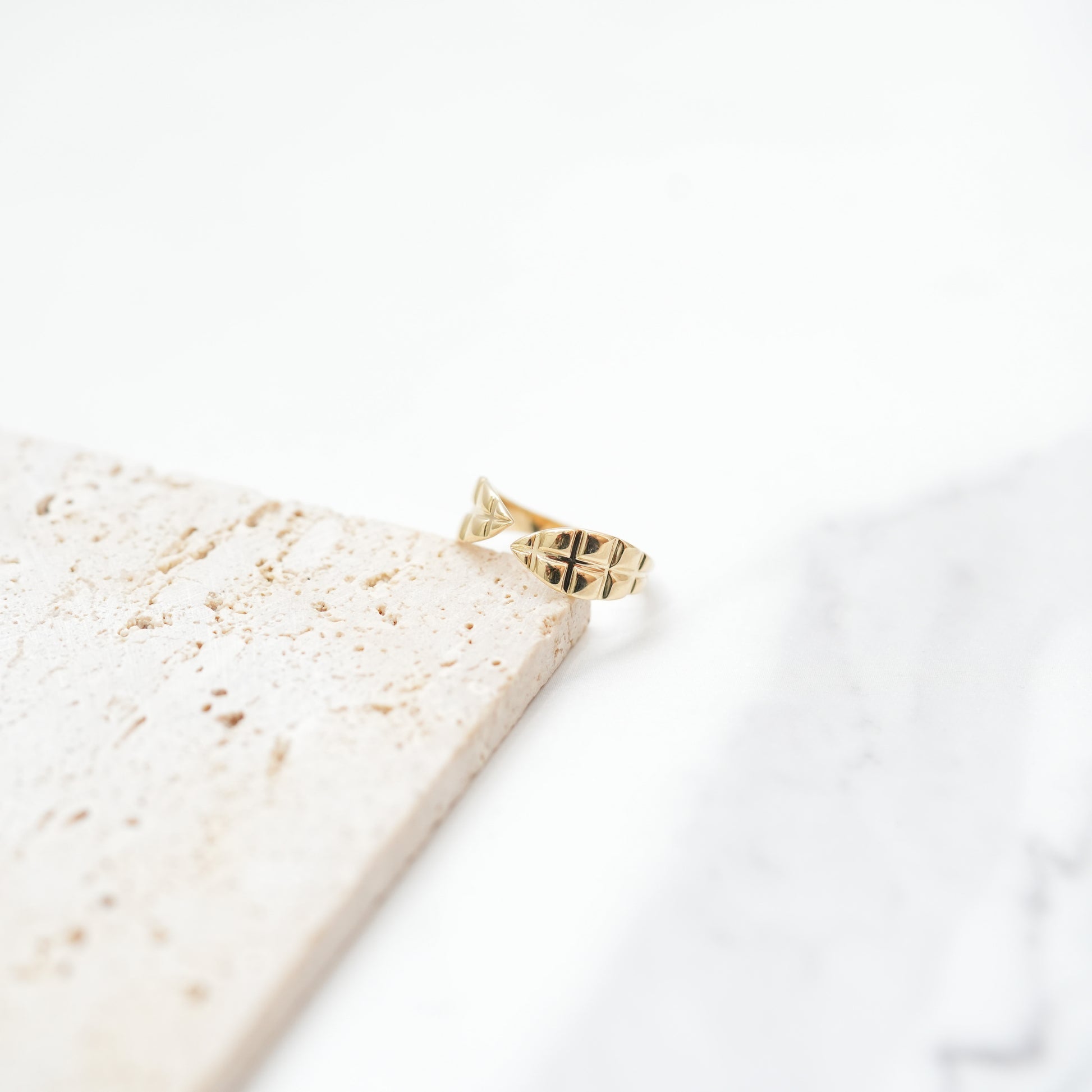 Jasel Jewelry 14K gold Libania ring with a minimalistic design