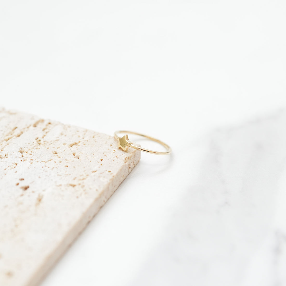 Jasel Jewelry 14k gold ring with star design