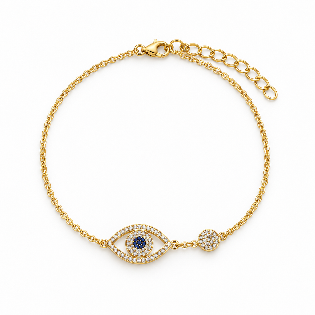 Evil Eye Double Charm Bracelet