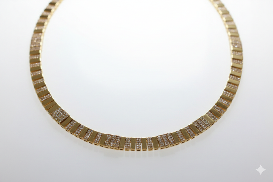 Rectangle Gem Necklace