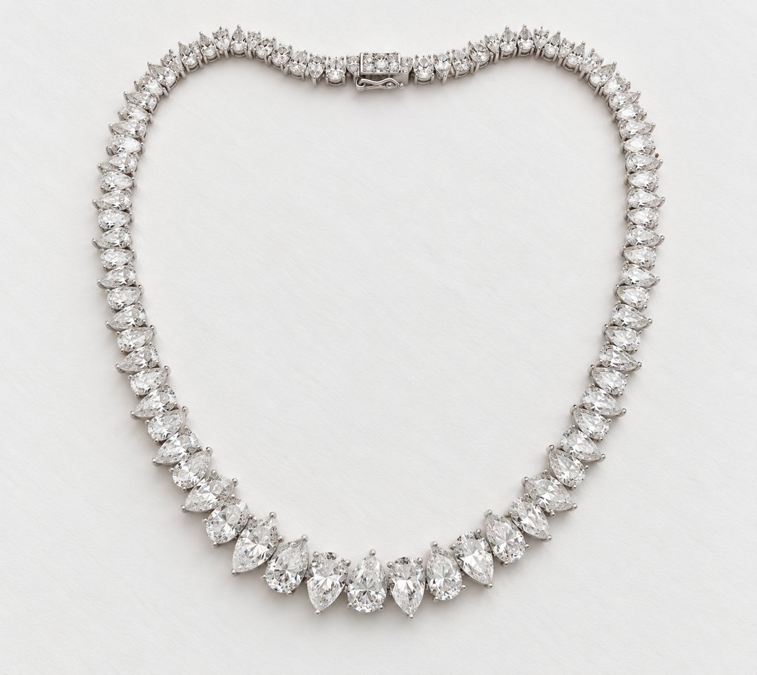 Pear Radiance Tennis Necklace – Pre Order