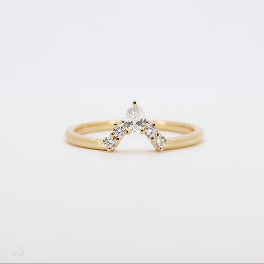 Elegant Gold and Diamond Ring