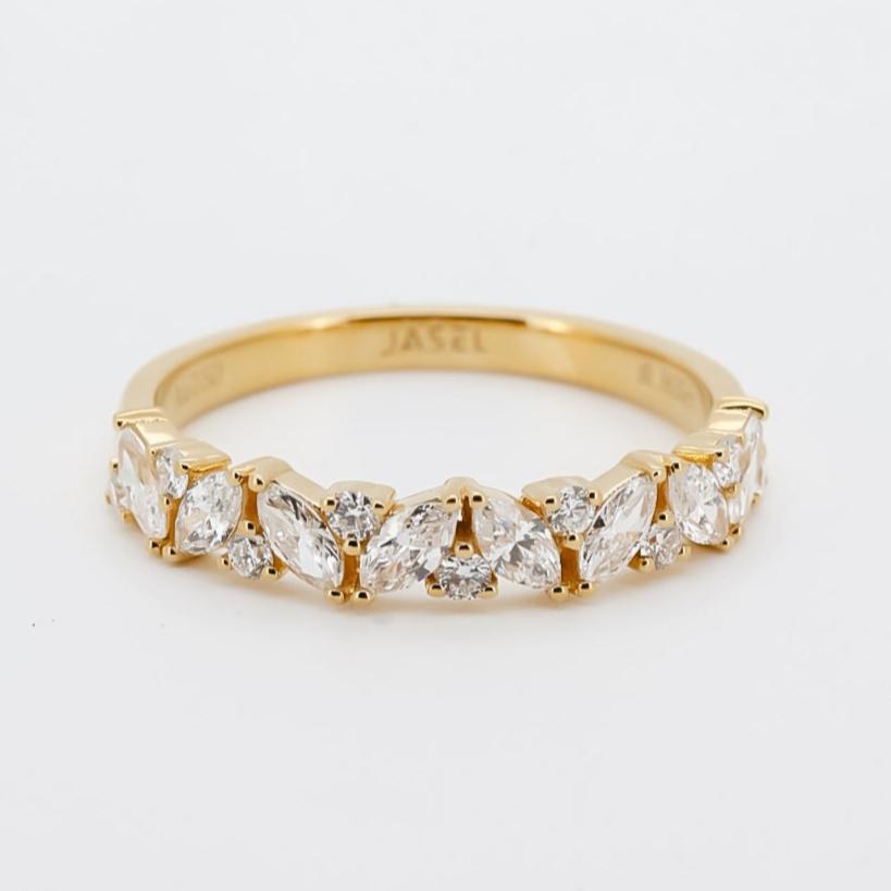 Elegant Gold Marquise Diamond Ring
