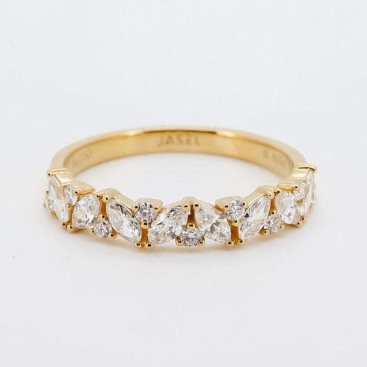 Elegant Gold Marquise Diamond Ring