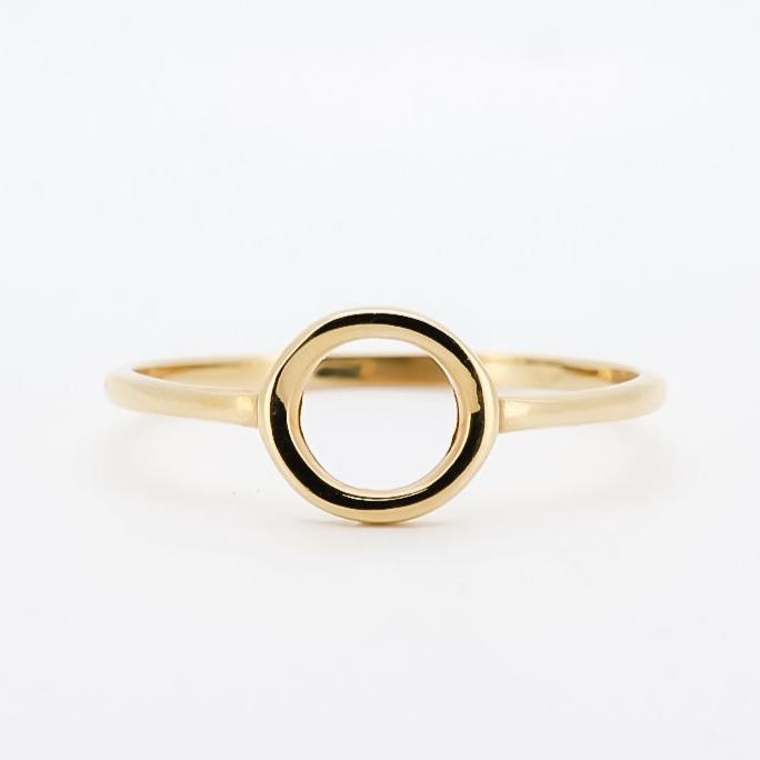 Minimalist Gold Circle Ring