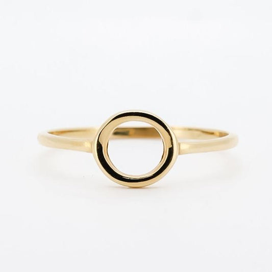 Minimalist Gold Circle Ring
