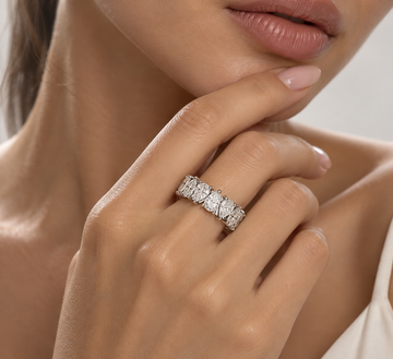 Pear Radiance Eternity Ring – Pre Order