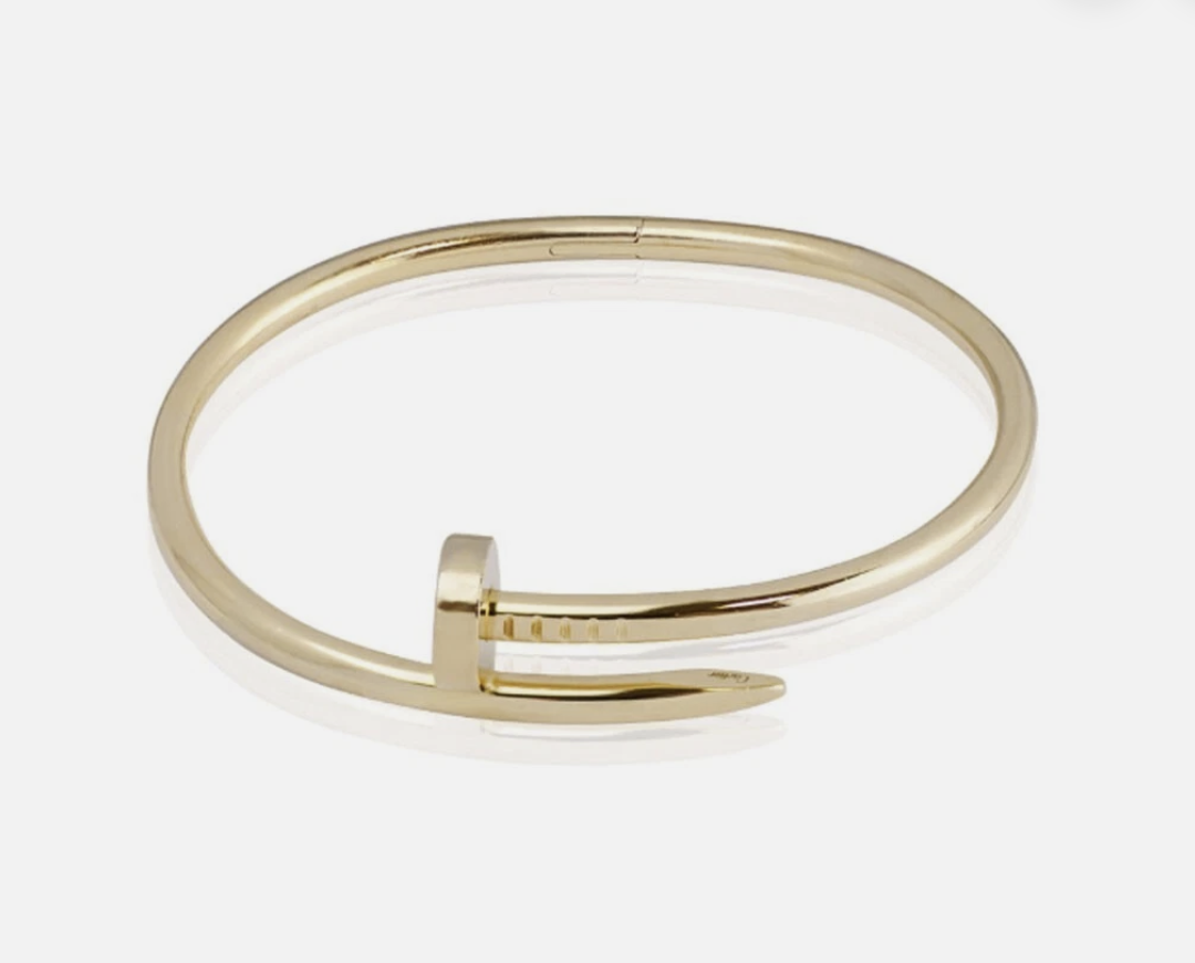 Jasel Jewelry stainless steel Thick Nail Bracelet with customizable stones