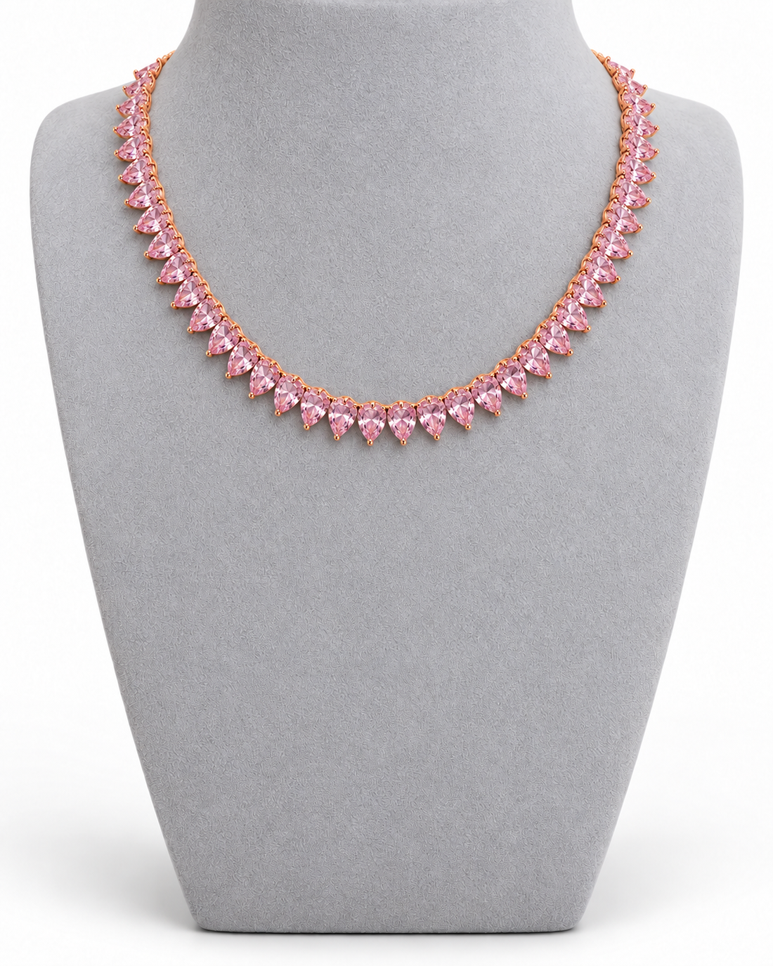 The Rose Heart Tennis Collar