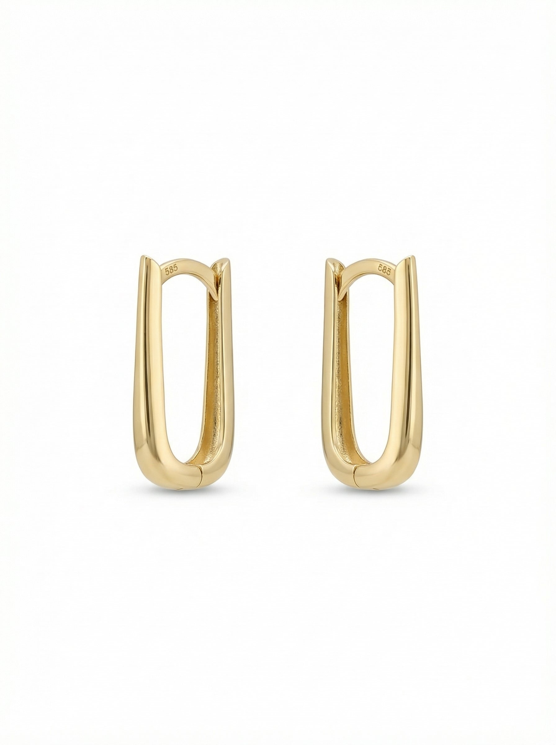 U-Shaped Hoop Earrings