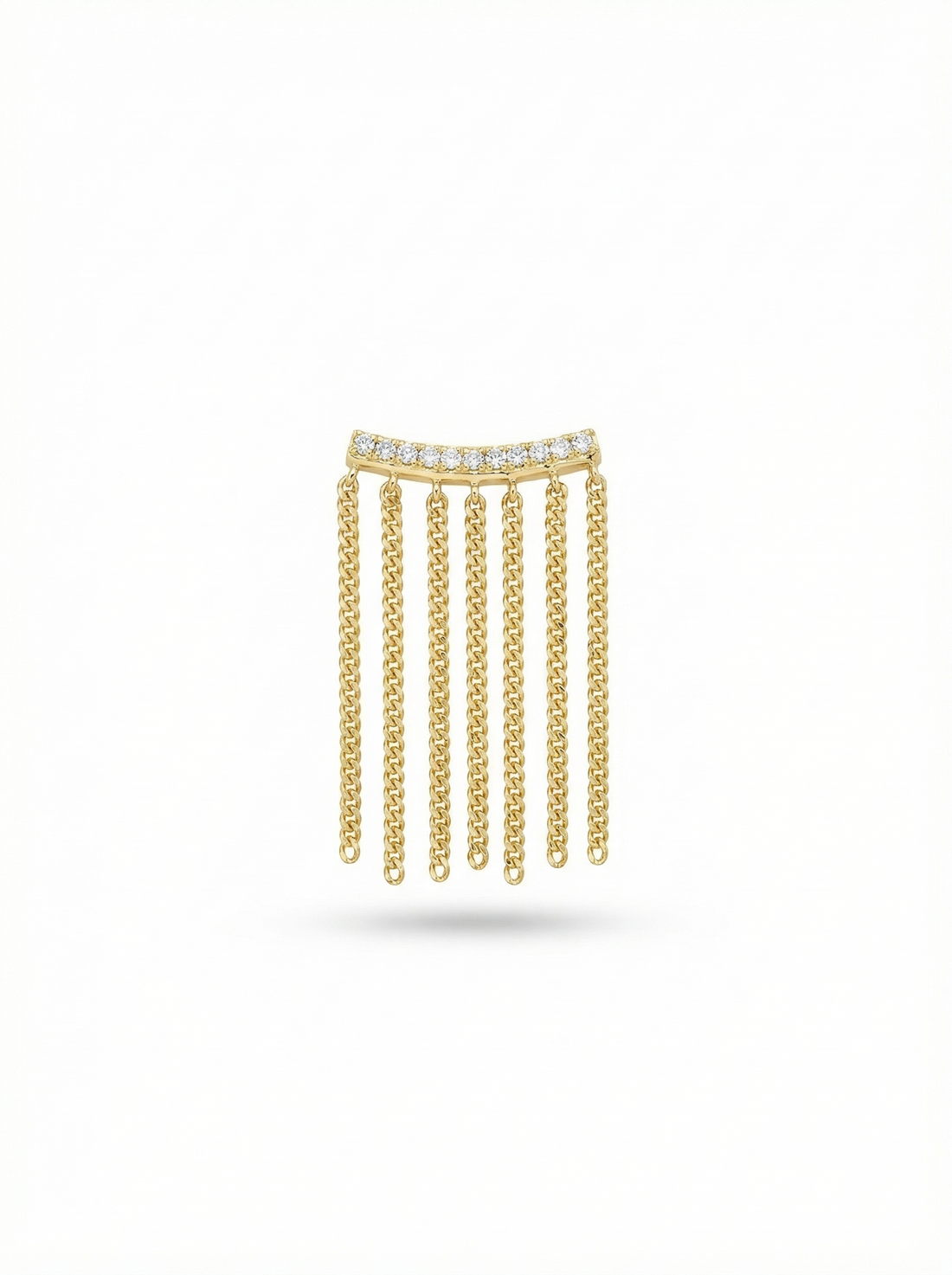 Modern Silver Statement Drop Earrings