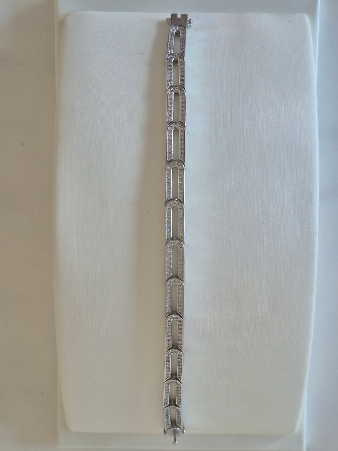 Link Chain all Stone Bracelet