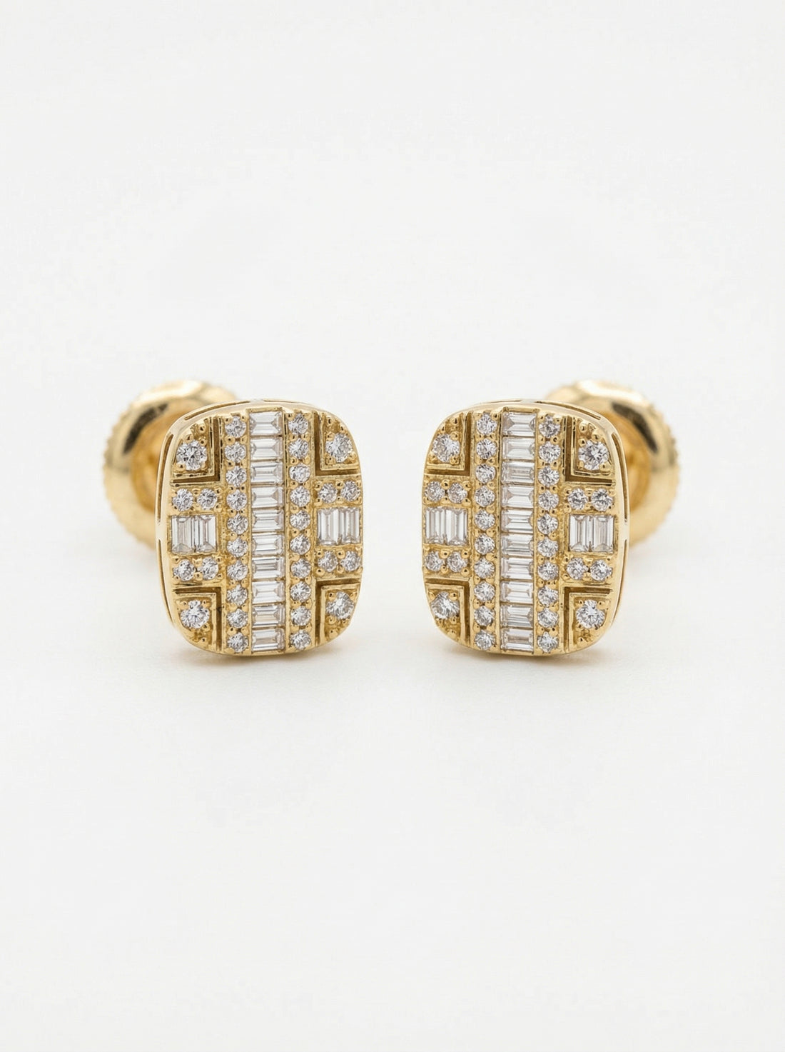 Velqora Baguette Stud Earrings