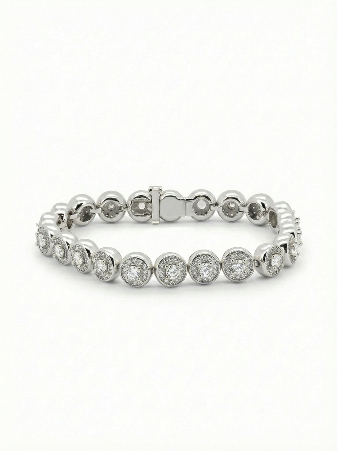 Round Crystal Link Bracelet