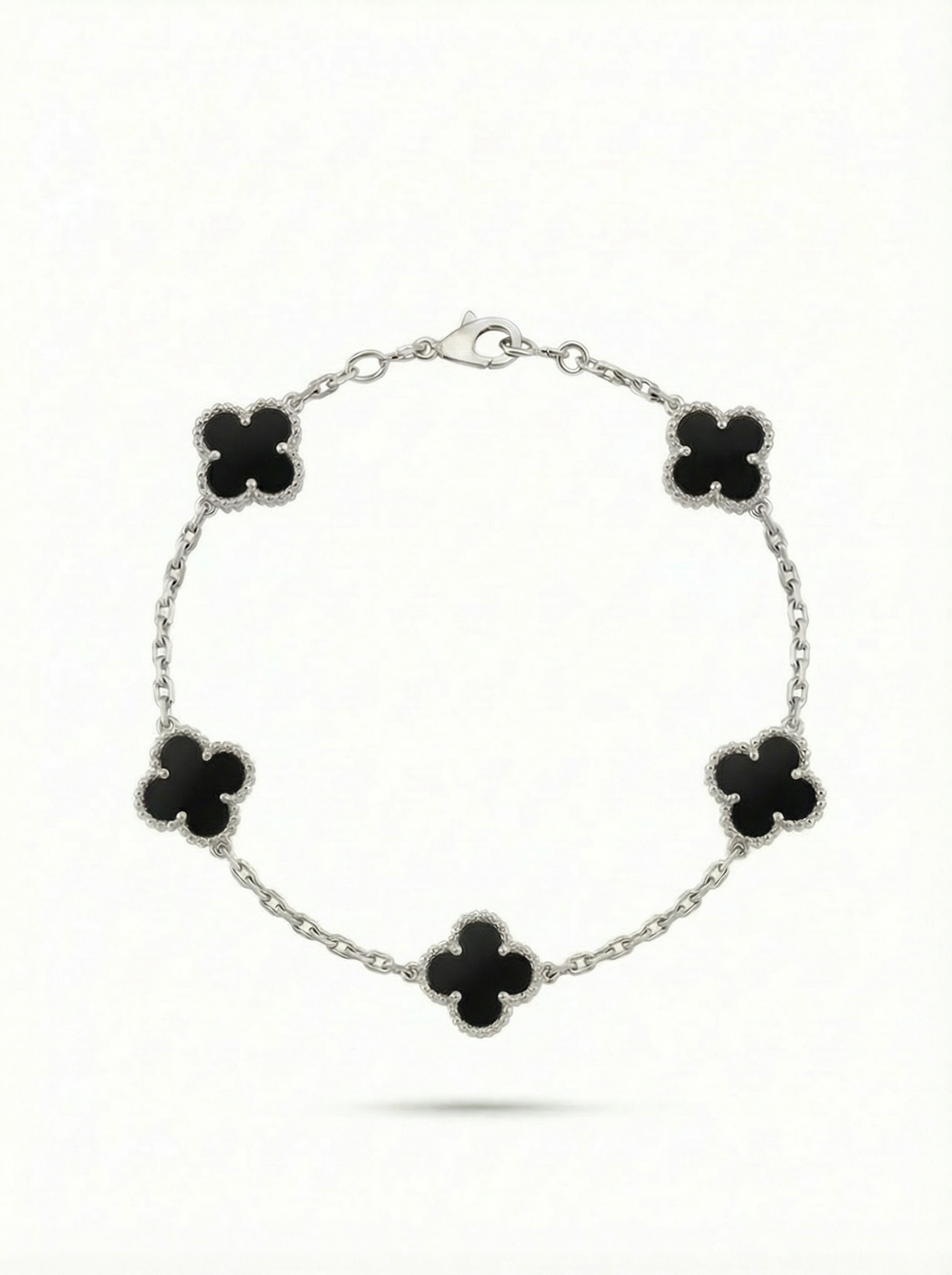 5 Clover Black Bracelet