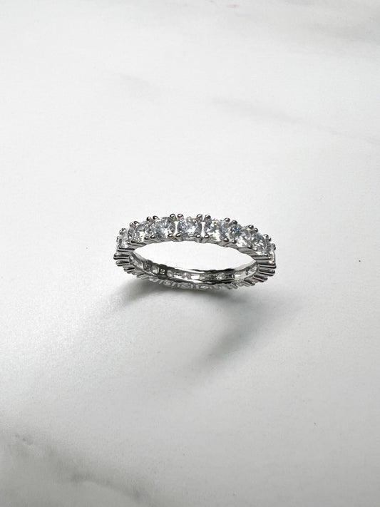 Silver Diamonds ring