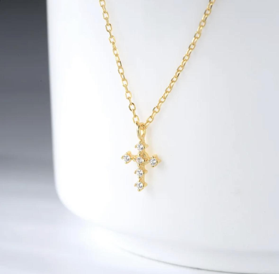 Tiny Cross Necklace