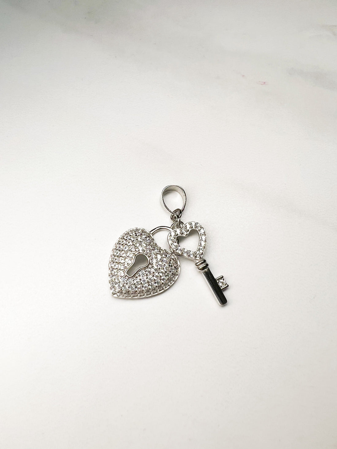 Silver Heart and Key