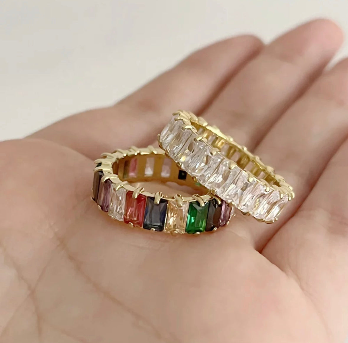 Rainbow Zirconia Ring